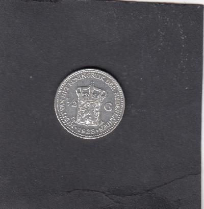 Beschrijving: 1/2 Gulden WILHELMINA 